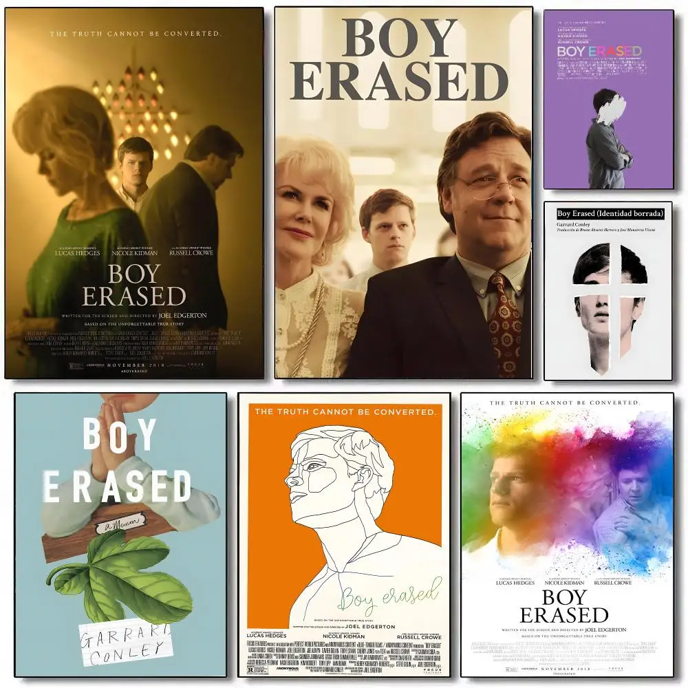 Boy Erased Poster Sticky Painting Prints Wall Art Waterproof Home Living Bed Room Bar Cafe Aesthetic Decor