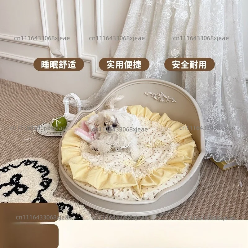 Pet home light luxury pet nest high value moisture-proof four-season universal moisture-proof wood material