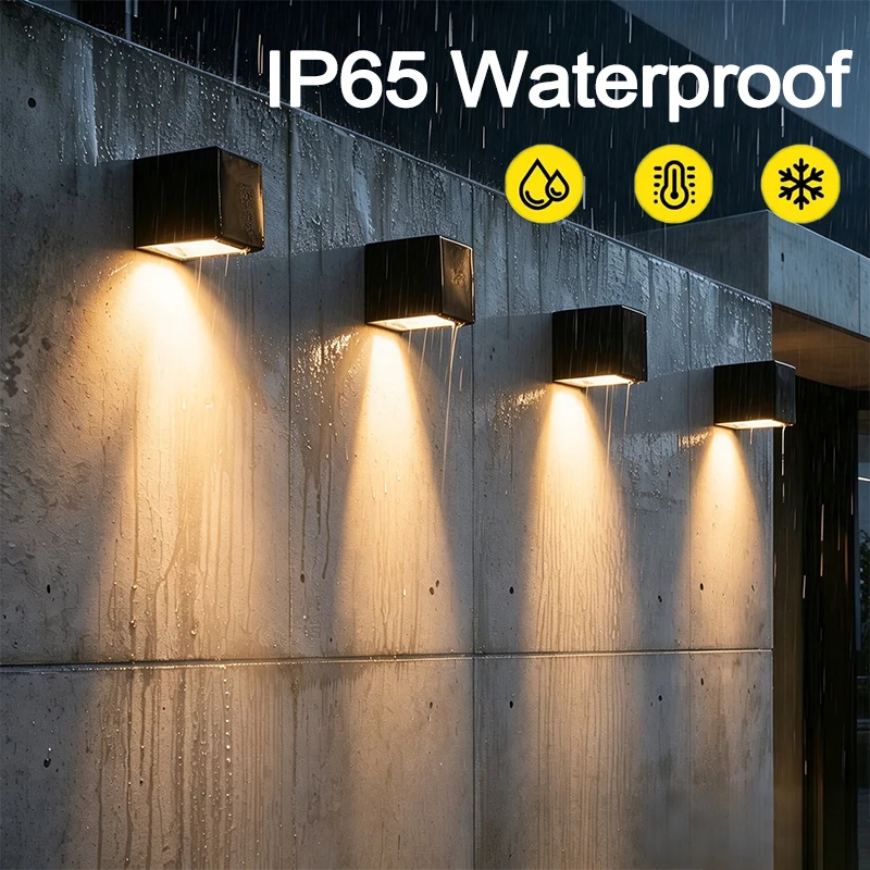 NEW Square Solar Wall Lamps Wa - đánh giá và giá Solar Garden Spotlight Rgb