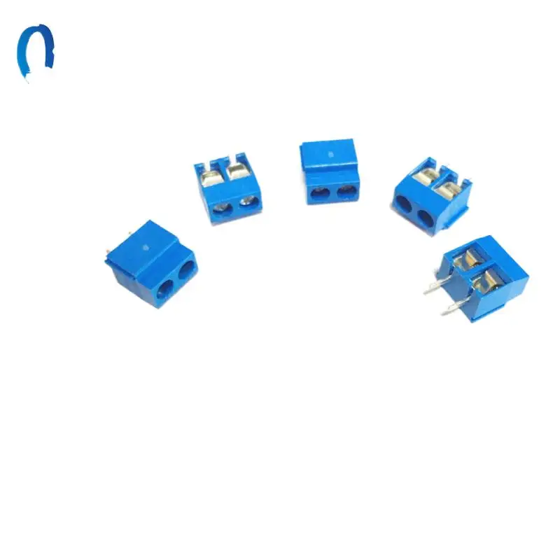 

50pcs KF301-2P/3P blue binding post 5mmSpacing Wiring Terminal300V1 Spliced