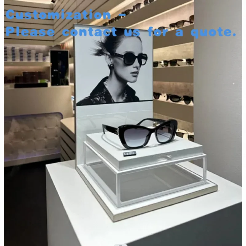 custom.Good Quality Fair Acrylic Glasses Eyewear Sunglasses Eye Wear Display Stand Optical Shop Counter