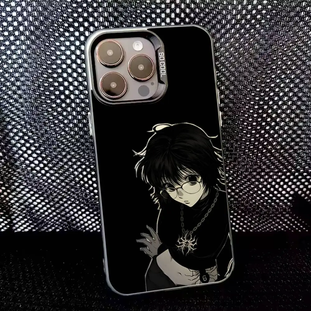 حافظة هاتف H-Hunter S-Shizuku لهاتف iPhone 16,15,14,13,12,11,8,7,Pro,Max,Plus,Mini,XS,SE مضادة للسقوط باللون الأسود غير اللامع