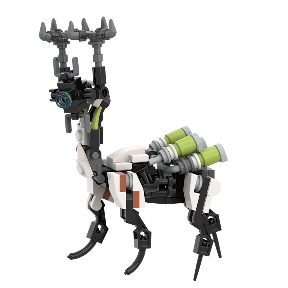 

Gobricks MOC West Horizon Beast Grazer Bricks Kit Zero Dawn Deer Herbivore Building Blocks Xmas Toys For Children Gifts