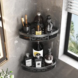 Bathroom storage rack without drills shelves wall mour chant shelf holder shower for wc shampoo organizer bathroom accessories 8 Main Sales Base Individual Bed Used - №8