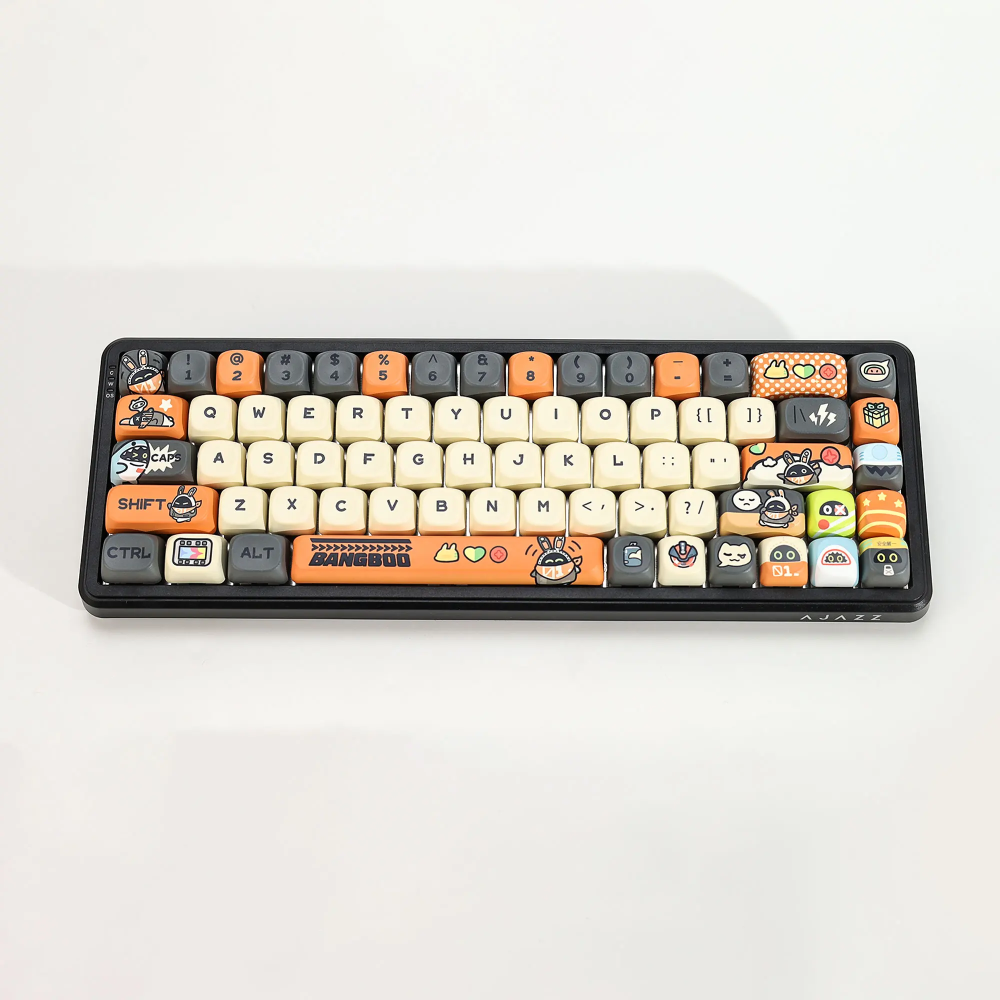 KBDiy ZZZ Bangboo Themen-Keycaps Anime Niedliche KOA MOA Profil PBT Tastenkappen ISO Benutzerdefinierte DIY für 60% Gaming Mechanische Tastatur Tastenkappen – Detail 5
