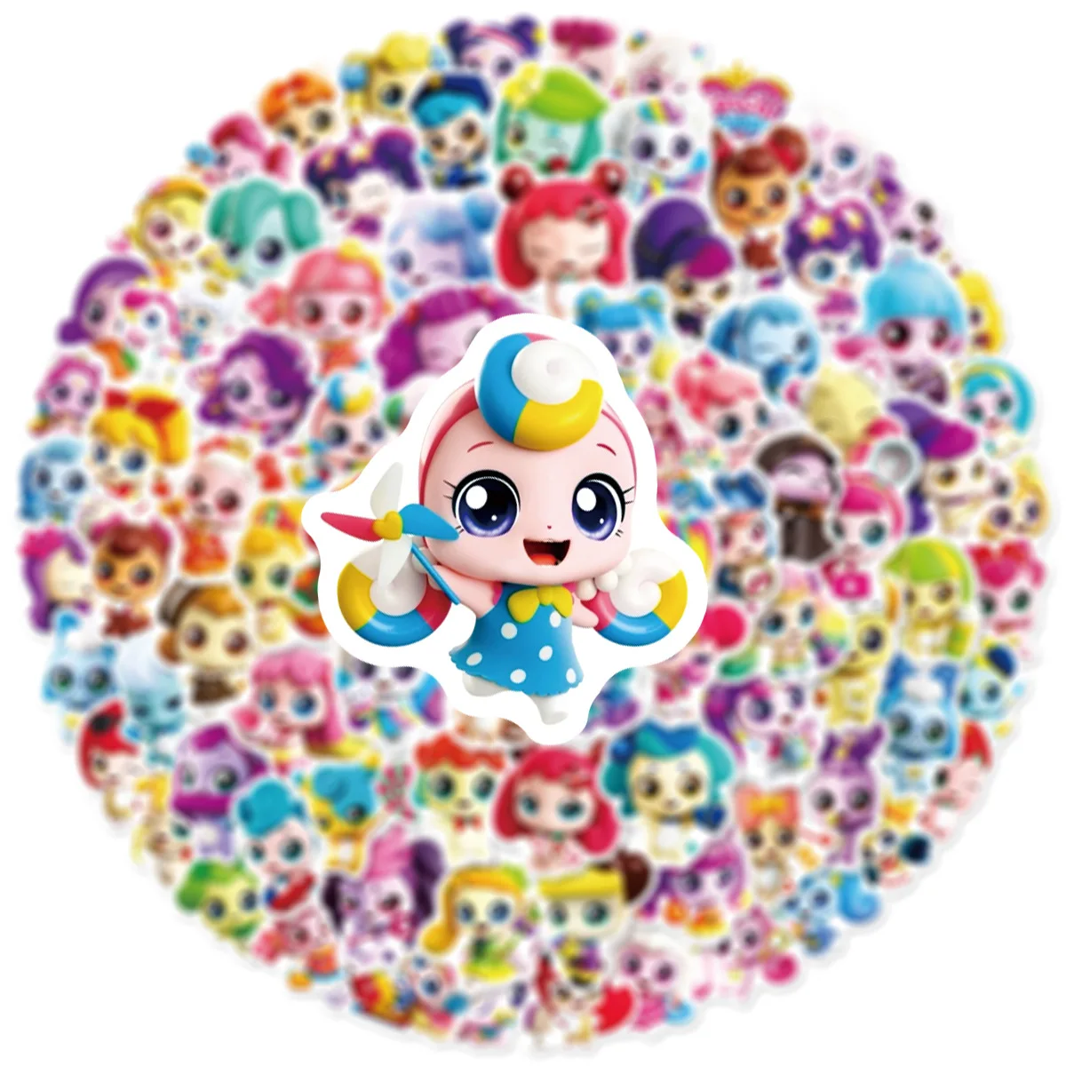 100PCS Small Size Cartoon Cute & Wonderful Graffiti Stickers DIY Phone Notebook Stickers Waterproof Kids Stationary Stickers