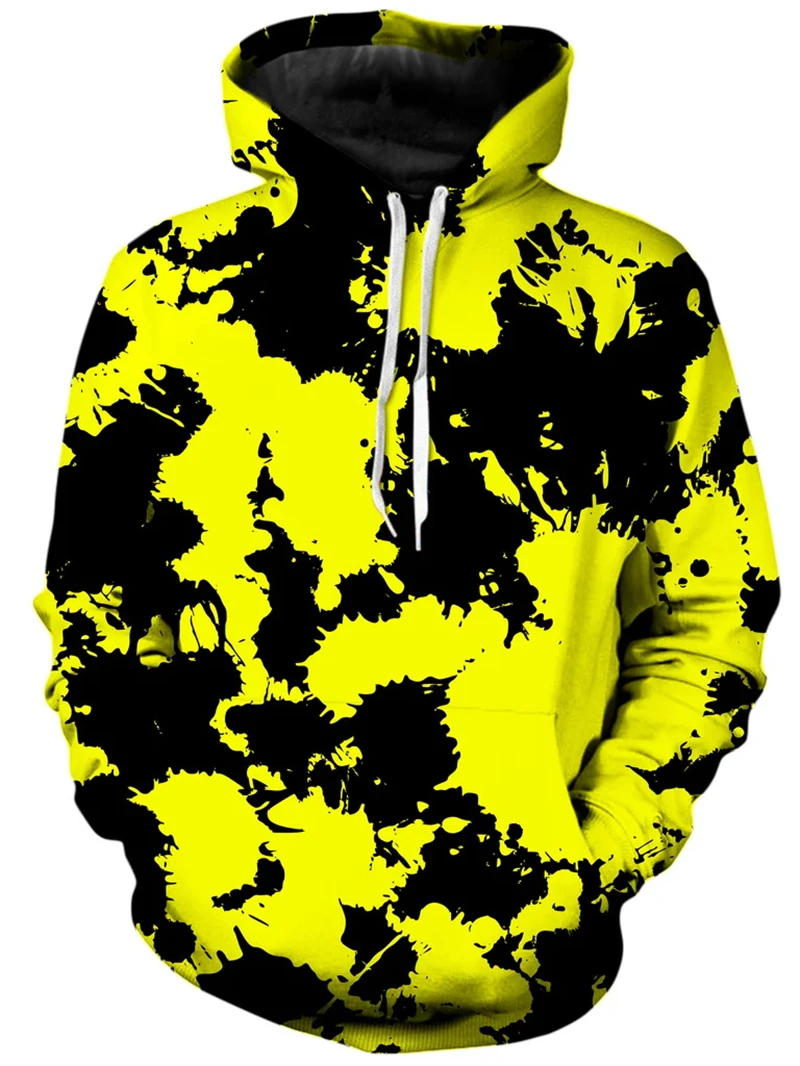 

Colorful Tie-dye Graphic Hoodie Men Pop 3D Printed Sweatshirts Male Casual Overcoat Y2K Plus Size Casual Men Sportwear Harajuku