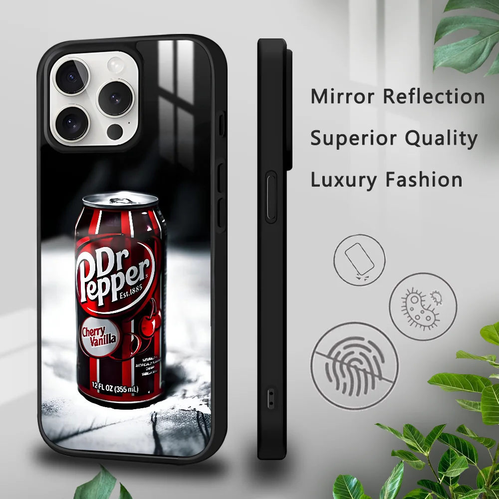 Cherry Drink D-Dr-P-Pepper Phone Case For iPhone 16 15 14 13 12 11 Pro Xs Max Mini Plus Celulares Hard Funda