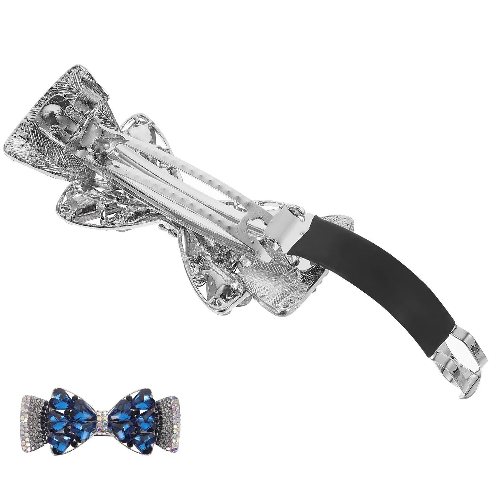 

Rhinestones Hair Clip Sparkle Barrette Women Metal Jewelry Wedding Party Styling Accessory Rhinestones Bride Hair Clips