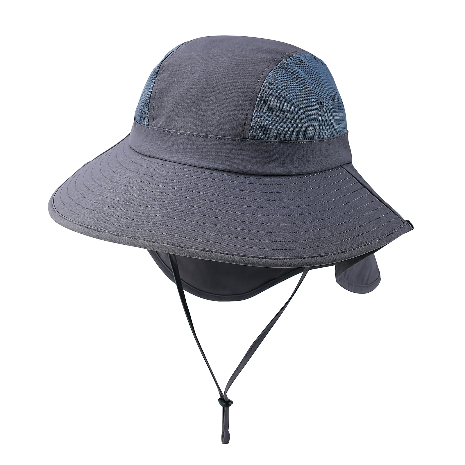 JANGOUL Men Wide Brim Sun Hat with Neck Cover Fishing Cap for Outdoor Camping Hiking Gardening Lawn Field Work