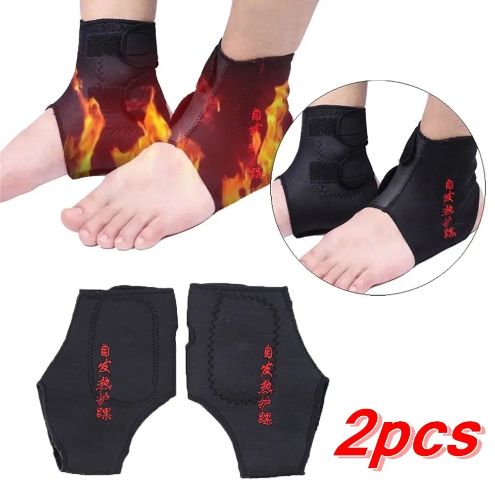 1 Pair Adjustable Ankle Support Protector Brace Wrap Belt Health Care Foot Pad Arthritis Compression Straps