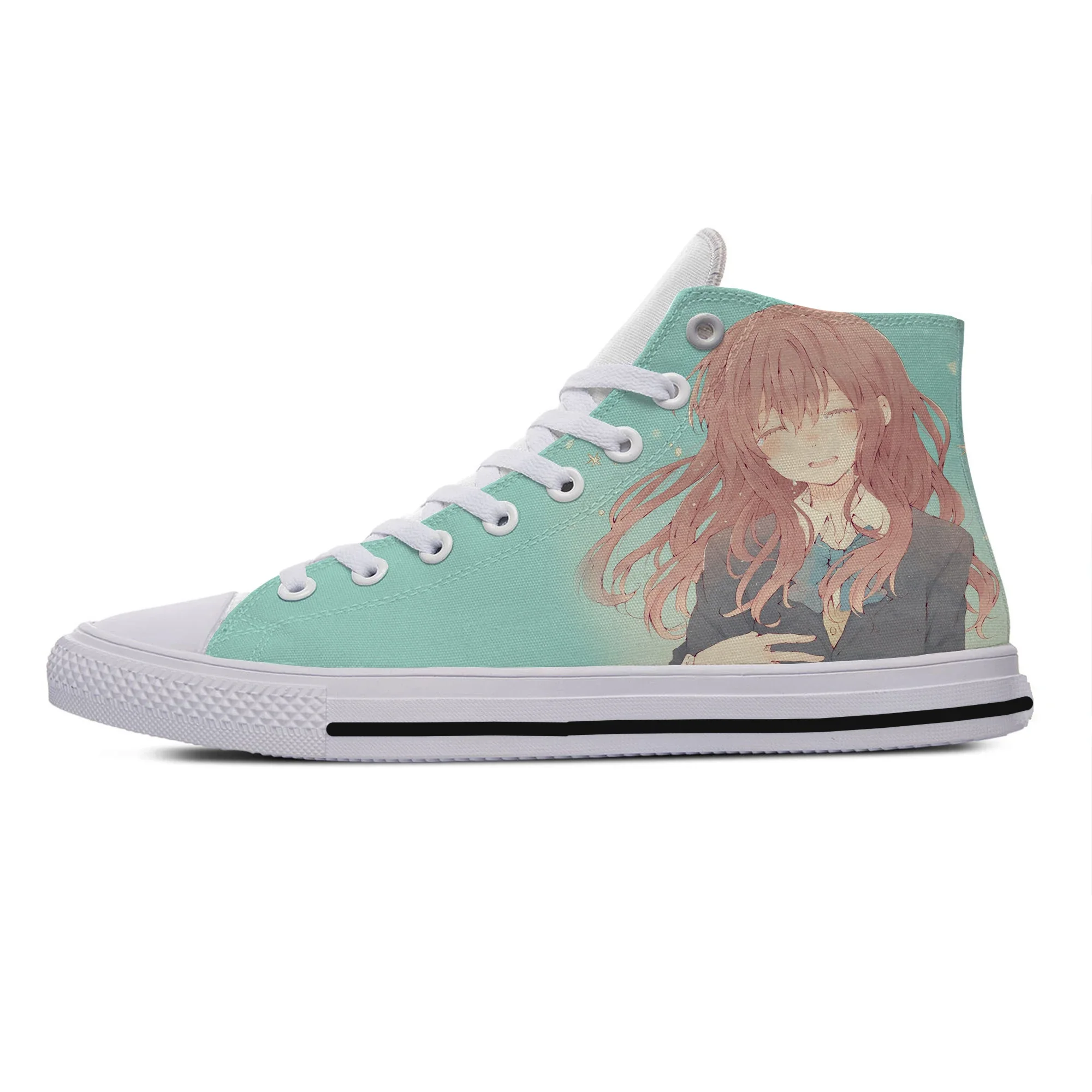 Hot Cool Fashion Funny High Quality Sneakers Casual Shoes Men Women Anime Koe No Katachi A Silent Voice High Help Board Shoes