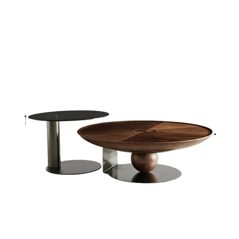 

Light luxury, modern, simple, living room, small apartment, high-end, creative, Italian, round