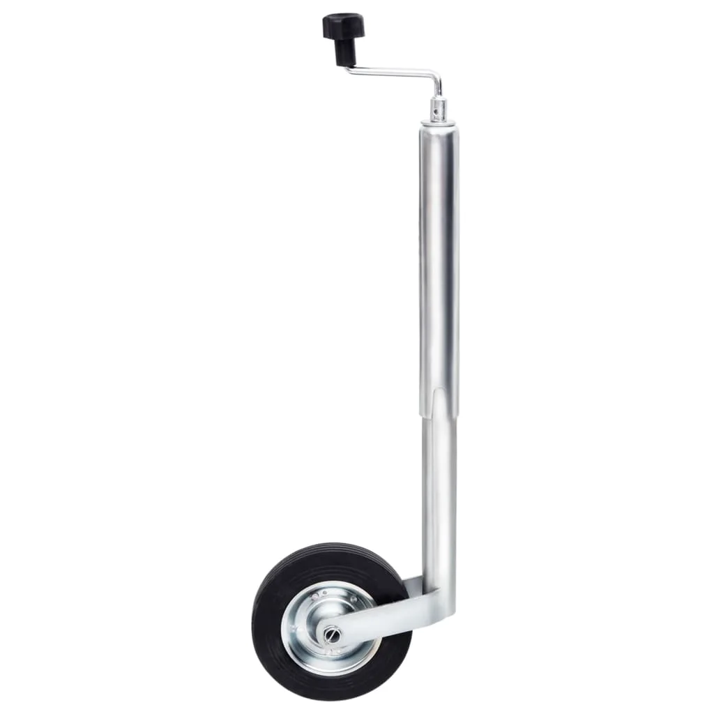 Roue de remorque de 48 mm en acier galvanisé, roues de support solides pour remorque, pièces et accessoires stables pour camping-car