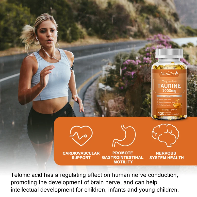 Mulittea Taurine Capsule Help Reproductive And Nervous System Development Strengthen Fertility & Normal Visual Function