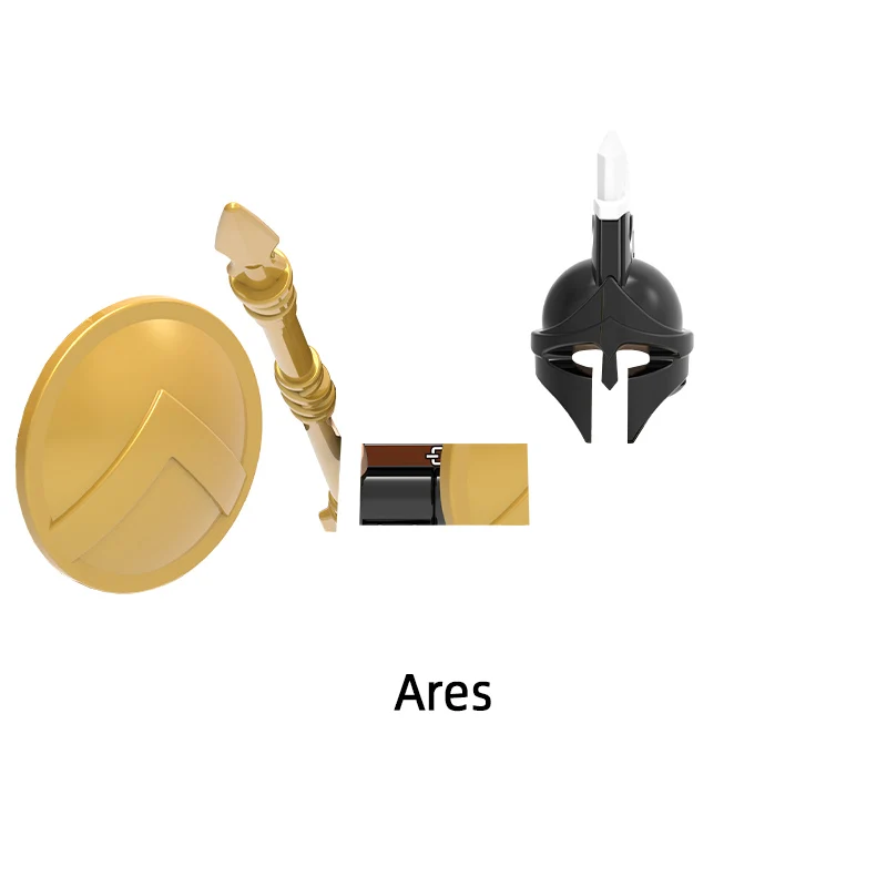 The Saint Seiya Aborigines Tutankhamun Hun Warrior Ares Athena Evil Knight Chief Model Blocks MOC Bricks Gifts Toys X0163