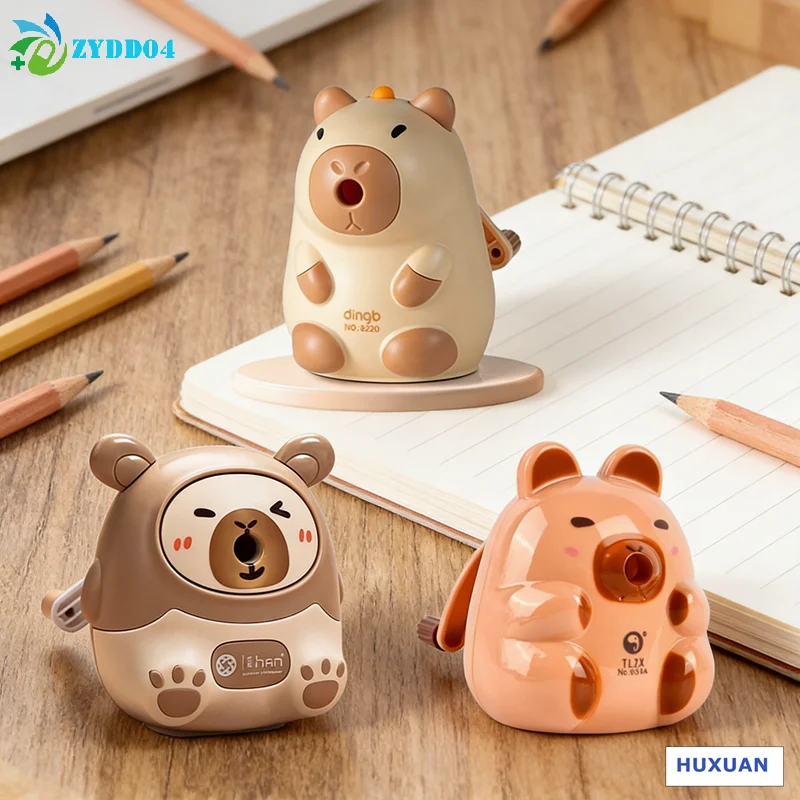 

●1Pcs Cute Capybara Pencil Sharpener for Office And School Stationery Supplies Pencil Cutter Table Sharpeners