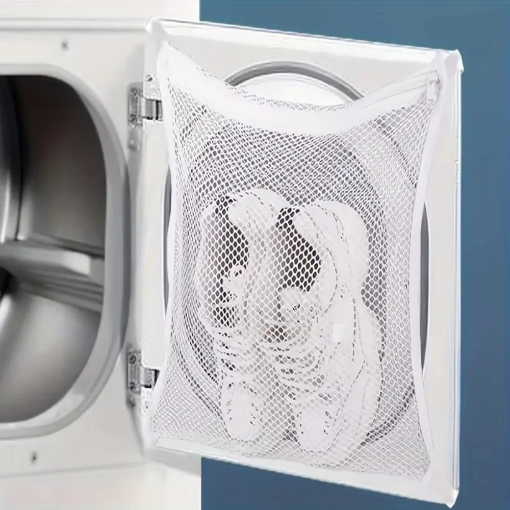1PC Sneaker Dryer Bag, Dryer Door Shoe Net with Elastic Straps, Sneaker Laundry Bag for Shoes,40X40cm