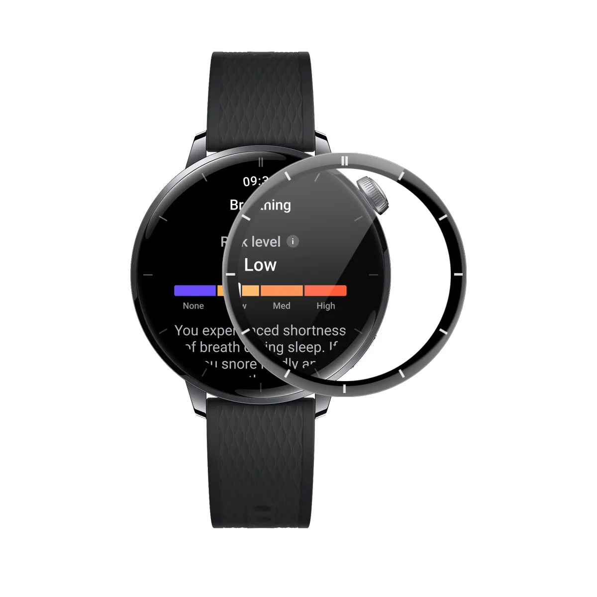 

Для OnePlus Watch 3 43 мм Защитная пленка для экрана 3D изогнутый ПК + ультра прозрачная пленка из ПММА - прозрачная