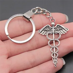 Vintage 2 Colors 49x30mm Caduceus Medical Symbol Pendant Souvenirs Gift