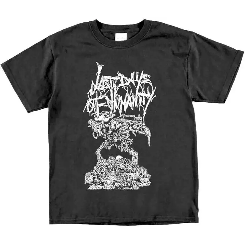 Last Days Of Humanity T Shirt Goregrind Vintage Agathocles Haggus Fluids Gut Rot