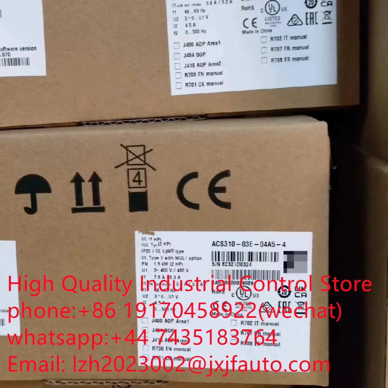 ACS310 series VFD，ACS310-03E-41A8-4，order  number 3AUA0000039637