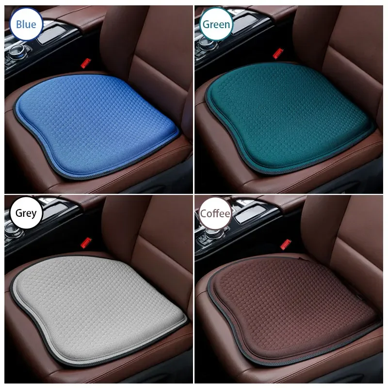 Breathable Car Seat Cushion Four Seasons Universal Anti-slip Ice Silk Honeycomb Gel Home Office Sedentary Seat Car Cooling Pad