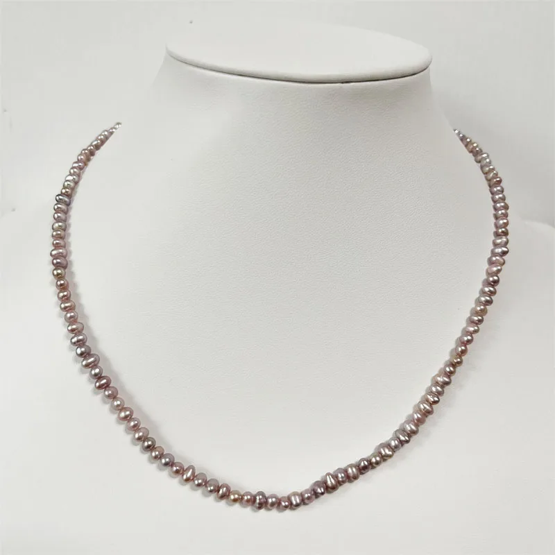 

Ожерелье из необработанного натурального жемчуга в стиле барокко, неокрашенное фиолетовое, розовое, из натурального драгоценного камня, пляжное, винтажное, праздничное, для женщин и мужчин, ювелирные изделия для девочек
