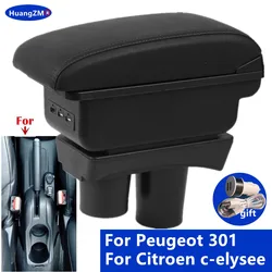 For Peugeot 301 Armrest For Citroen c-elysee Car Armrest box Storage Box Interior Dedicated Retrofit Car Accessories