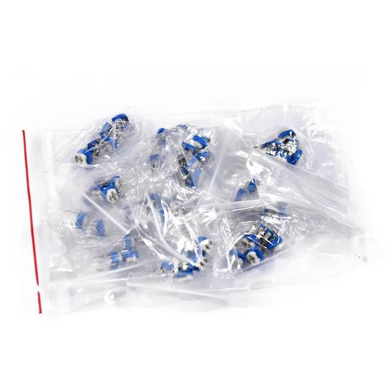 65PCS Trimmer Potentiometer RM065 Adjustable Resistance 100R~1M Potentiometers 1K 5K 10K 20K 50K 100K 500K 1M Variable Resistors
