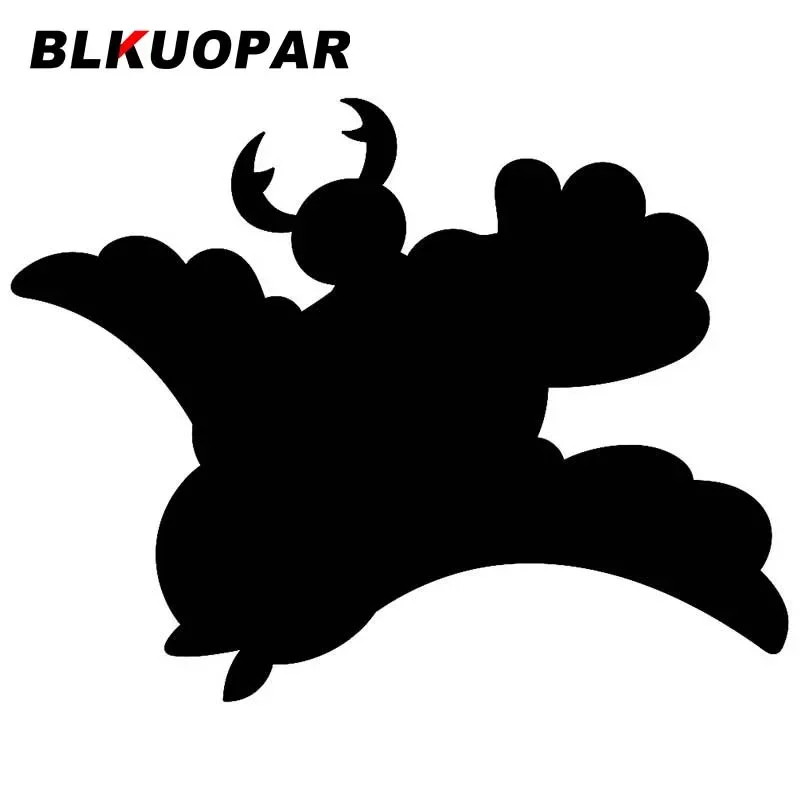 BLKUOPAR For Cartoon Beetle Is Riding A Flying Owl Doodle Car Stickers Creative Waterproof Anime Decals Die Cut Car Styling