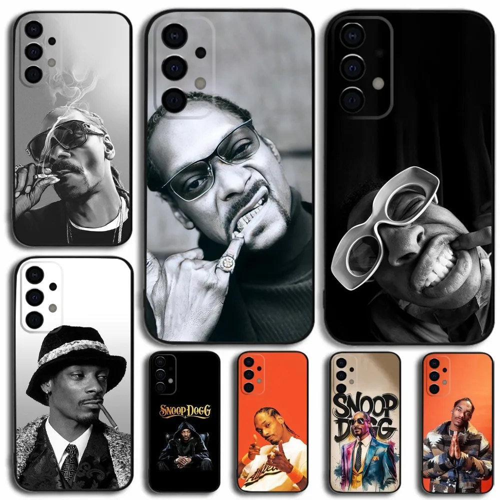 Rapper S-Snoop D-Dogg Phone Case For Samsung Galaxy A13,A21s,A22,A31,A32,A52,A53,A71,A80,A91 Soft Black Cover