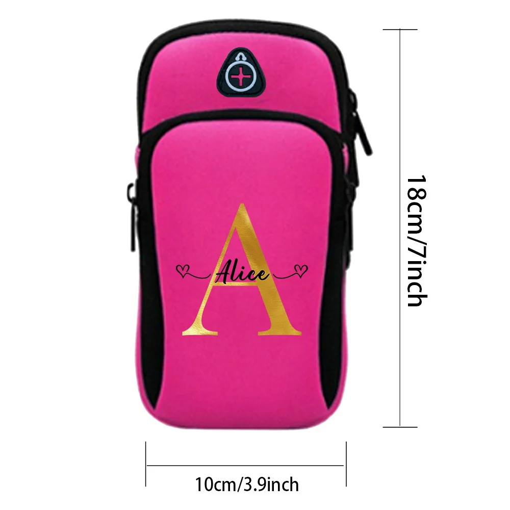 New Customized Name: Arm Strap Sports Phone Bag, Running Arm Phone Bag, Sports Phone Bag, Personalized Printing