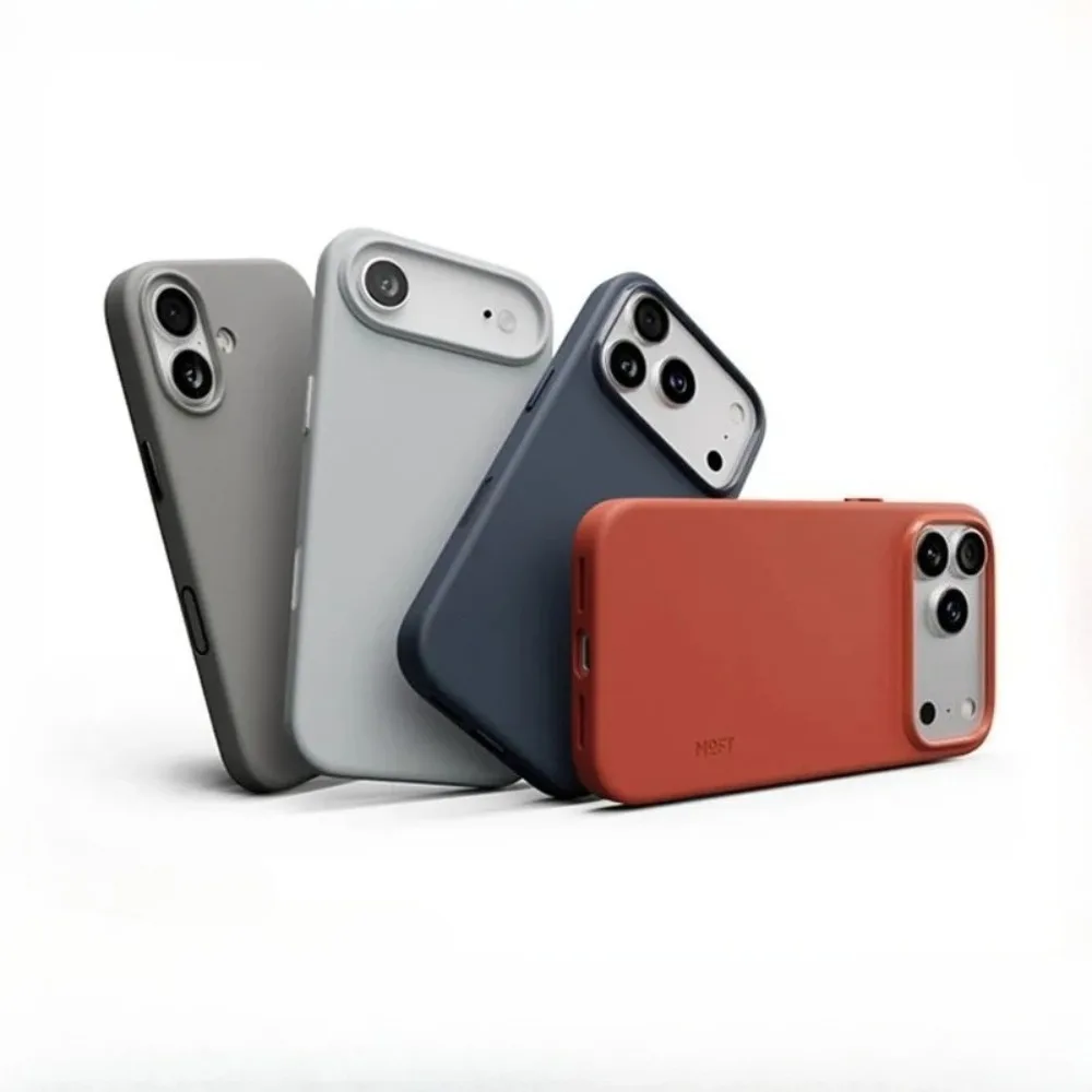 

MOFT Solid Color Case Strong Magnetic Anti-drop Leather All-inclusive Magsafe Case for iphone17 Pro Max Business Minimalist Case