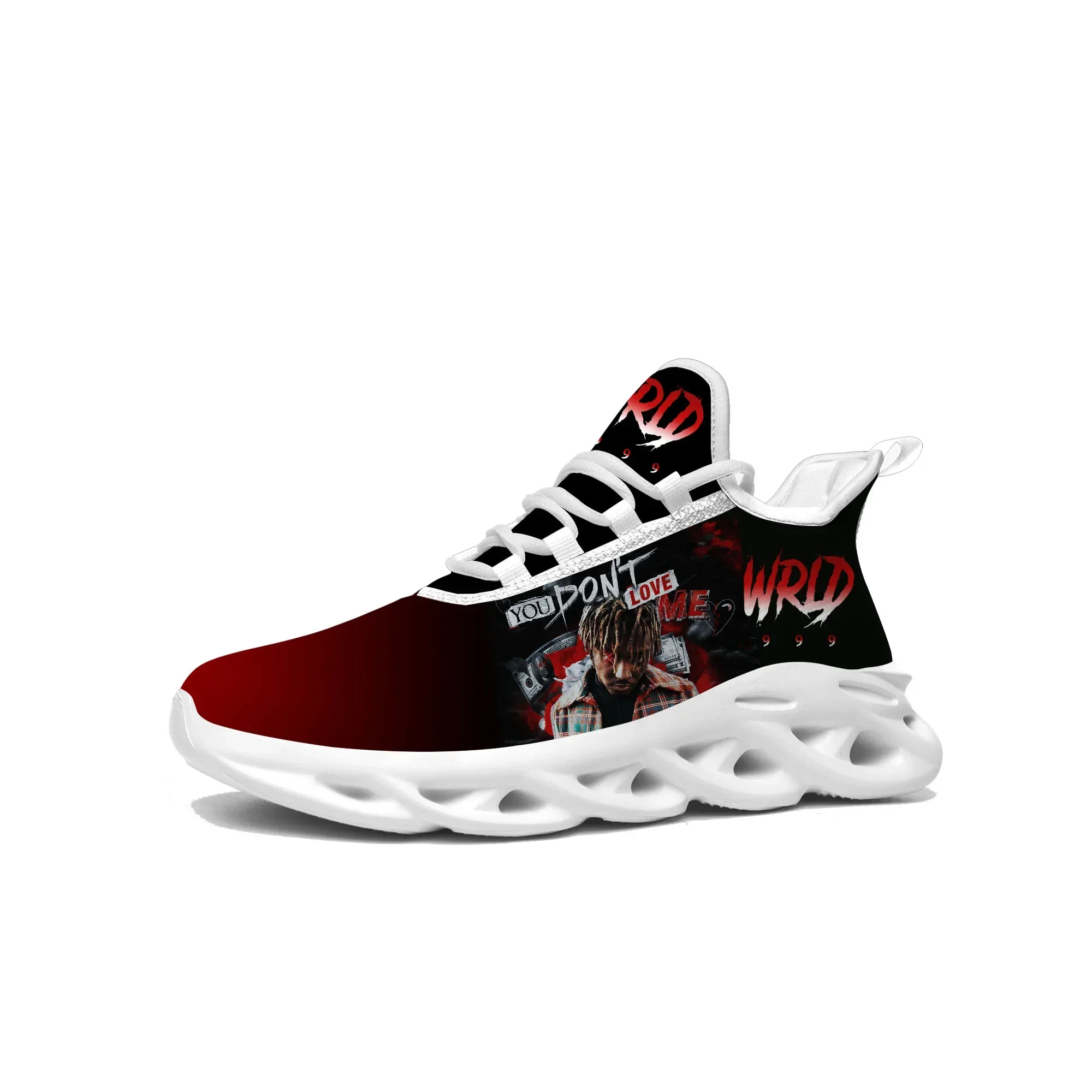 Juice Wrld 999 Hip Hop Rapper Flats Sneakers Mens Womens High Quality Sports Shoes Custom Made DIY Sneaker Customized Shoe