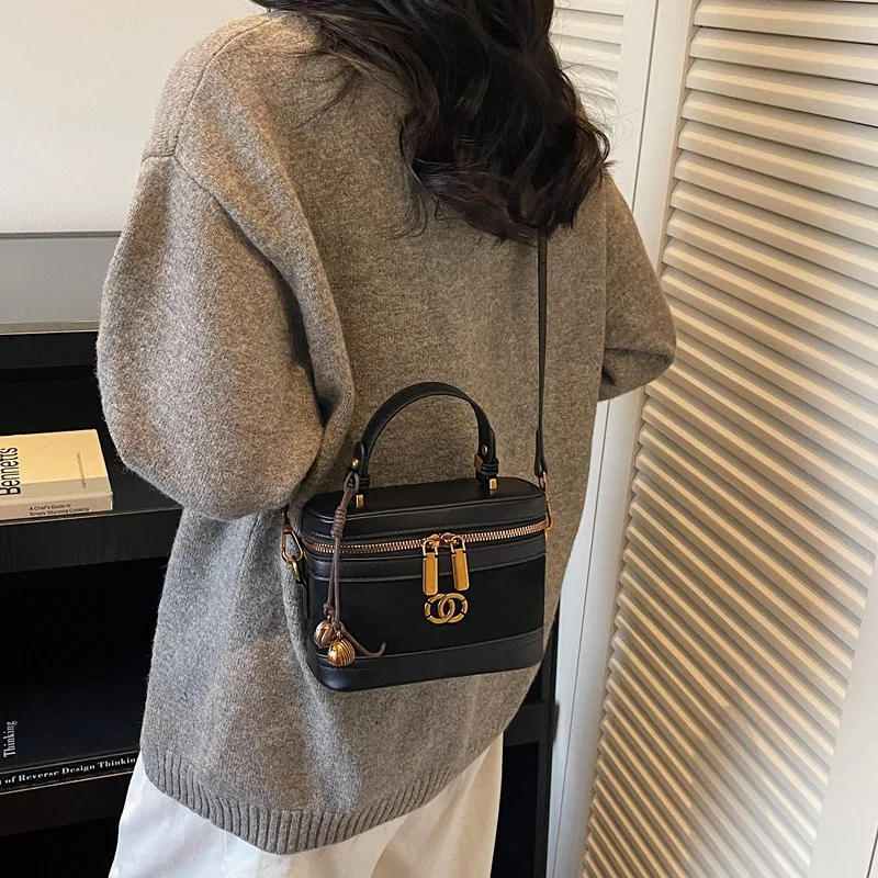 

2025 Structured Box Bag for Women Genuine Leather Multi-way Shoulder Crossbody Purse Minimalist Luxury Handbag for Work Commute