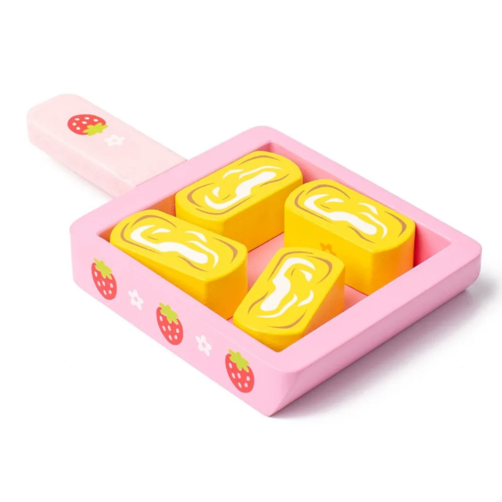 Juguetes de comida de imitación de madera, casa de juego, juego de rol de cocina, modelo Tteokbokki, juguetes, cocina en miniatura cognitiva, casa de muñecas de imitación