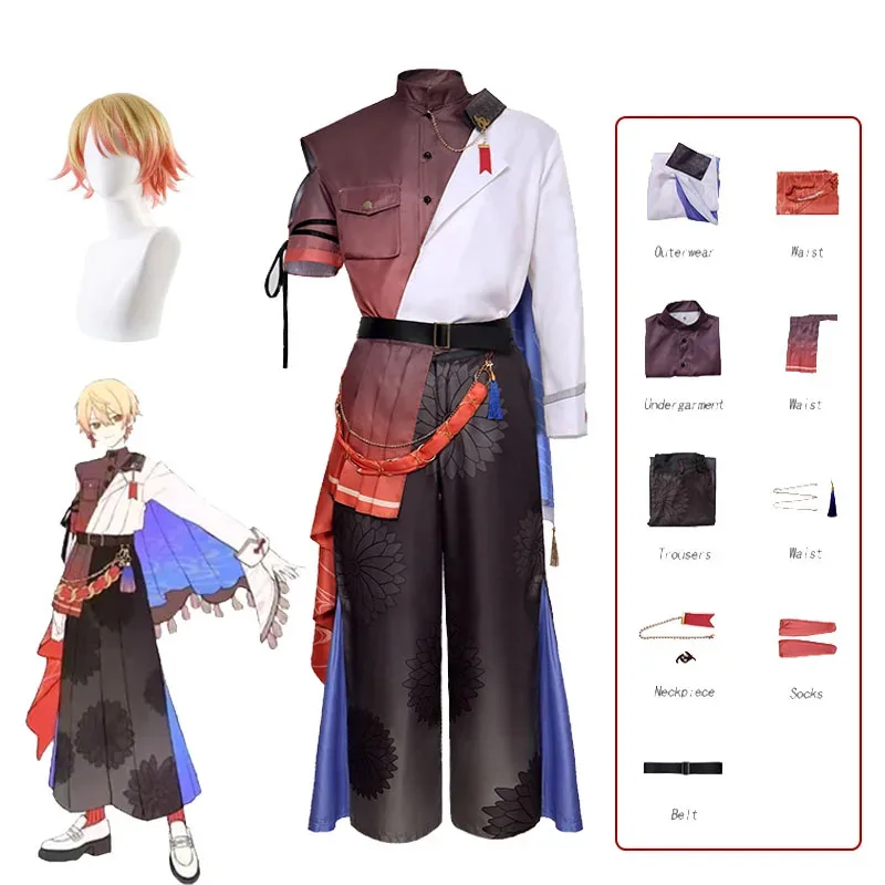 Tenma Tsukasa Cosplay Kostüm 4. Jahrestag Mode Farbblock Uniform Set Spielprojekt Sekai Wonderland Showtime Kleidung