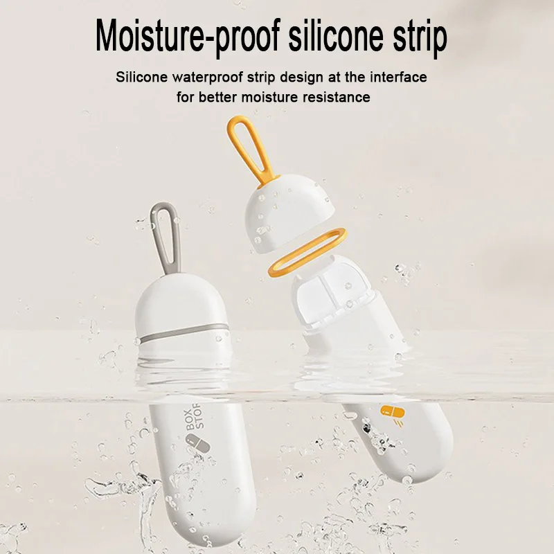 منظم حبوب السفر المحمول، حاوية الرعاية الصحية اليومية المقاومة للرطوبة، صندوق حبوب الدواء، صندوق جيب حبوب السفر #4