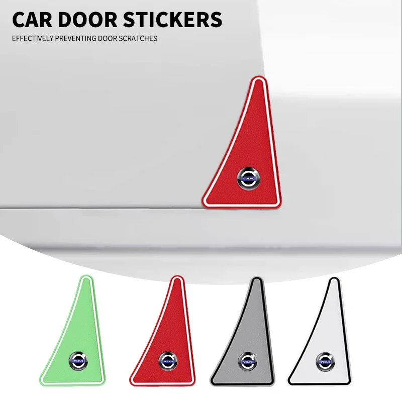 

2pcs Car Door Corner Anti-collision Covers Silicone Protector Stickers For Volvo Xc90 S60 S80 Xc60 Xc70 Xc90 Fh V50 S40 C30