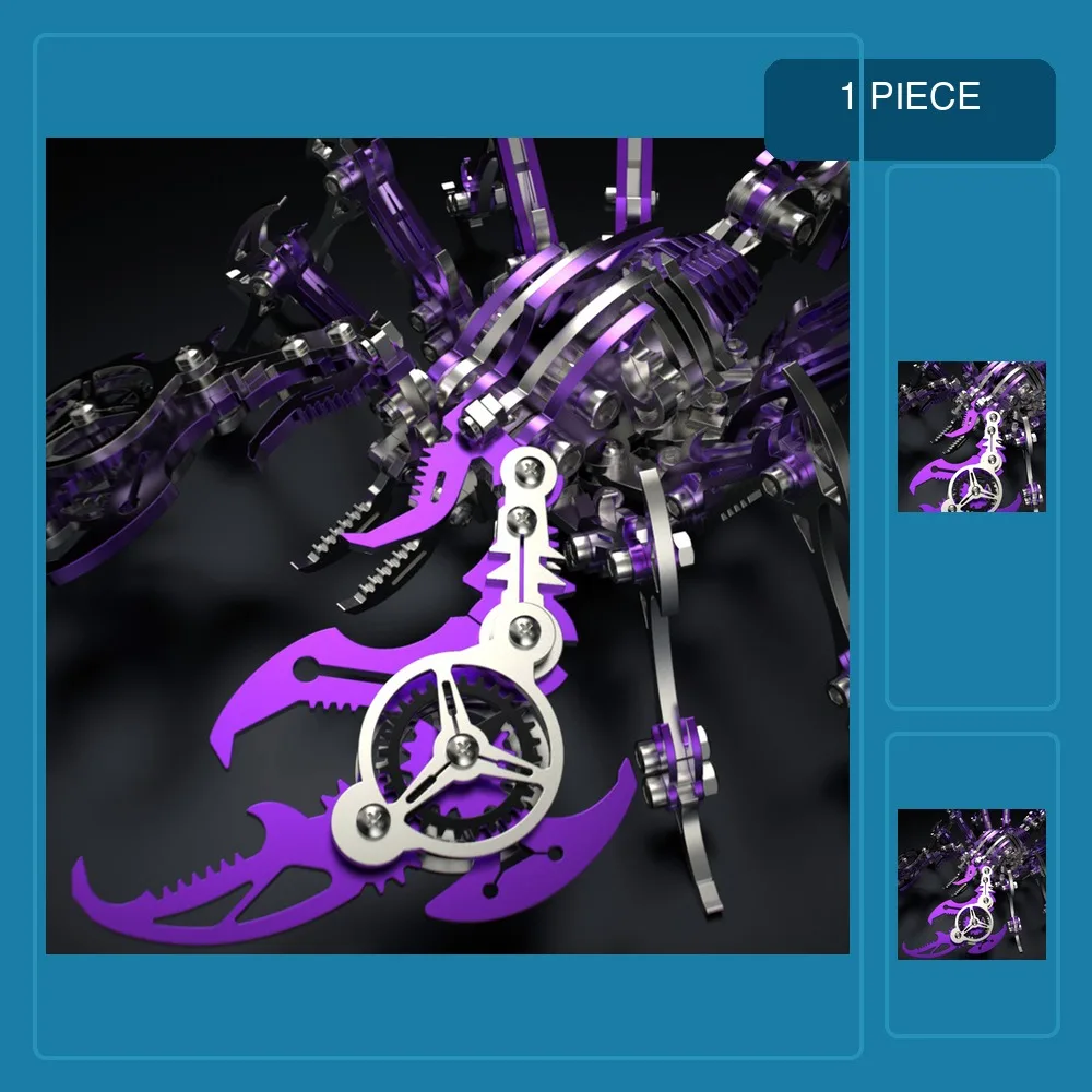 Scorpion Mechanical Insect 3d Model Metal Assembly Diy Toy Mechanical Kit for Adults Boy Students Birthday Gift