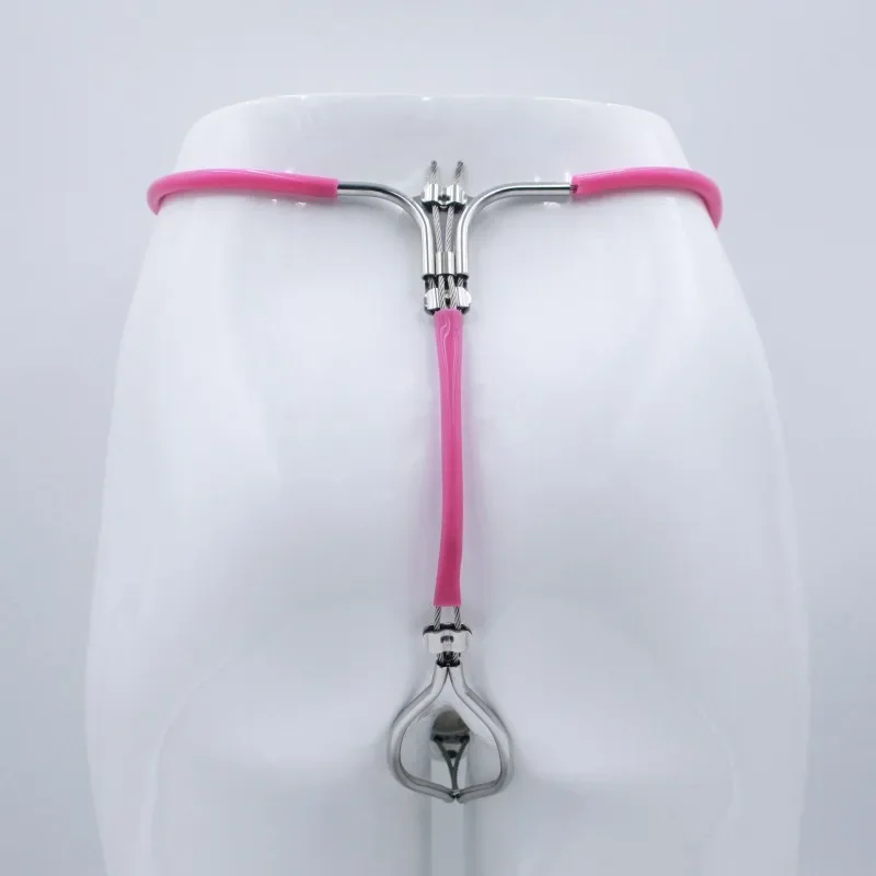 New Adjustable Waist Size Chastity Belt Anti-Cheating Male Cock Devices Metal Penis Lock Pants with Anal Plug Adult Sex Toys 18+