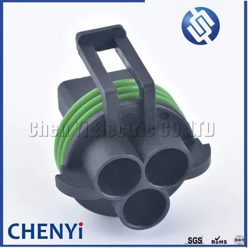 Imagen 2 del producto Conector de sensor impermeable automotriz serie hembra de 3 pines de 4,8 mm 12131592 Para Ford Buick Chevrolet Delphi