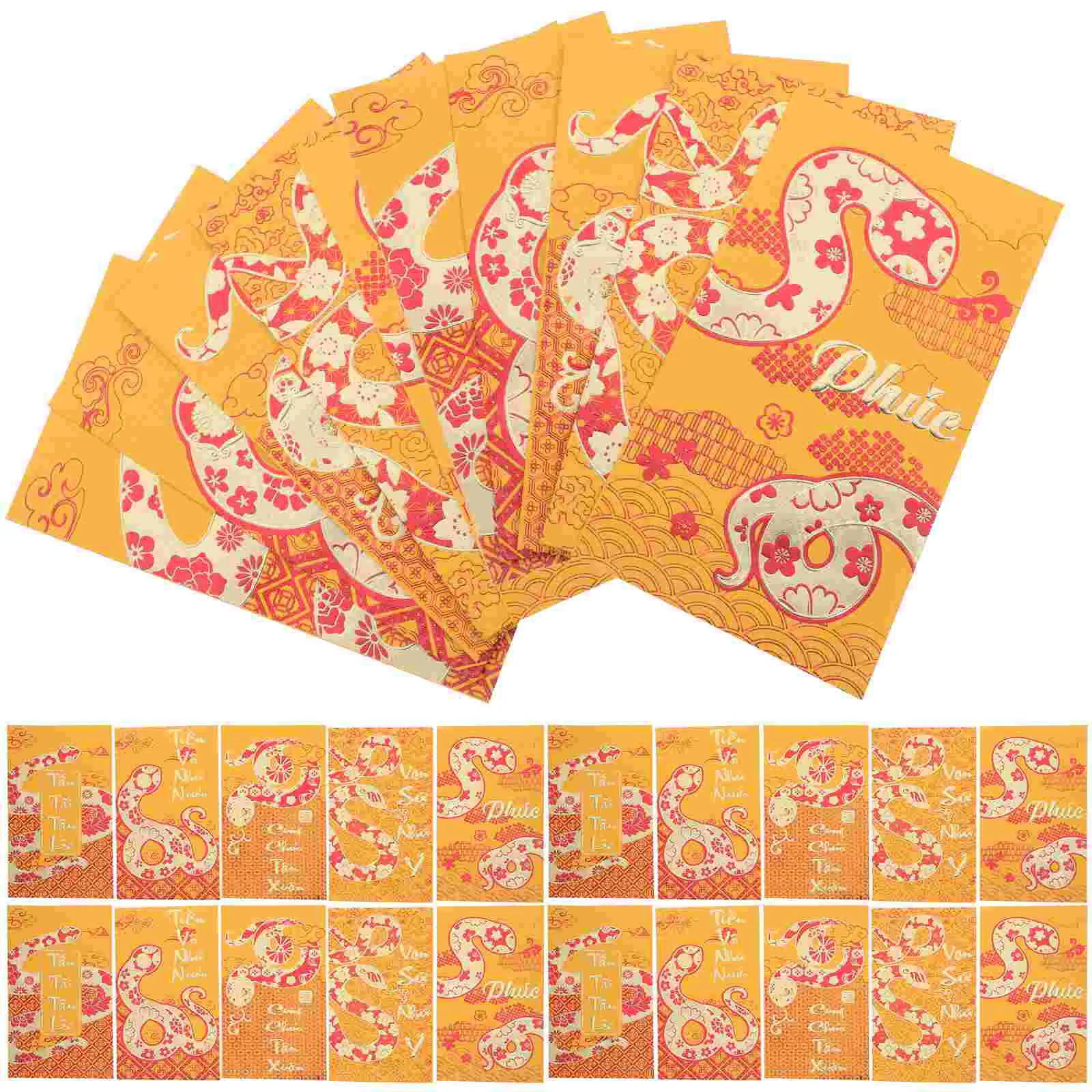 

Year of The Snake Spring Festival Red Envelope Paper Envelopes New Supply Luck Money Bag 2025 Packet Pouches Chinese