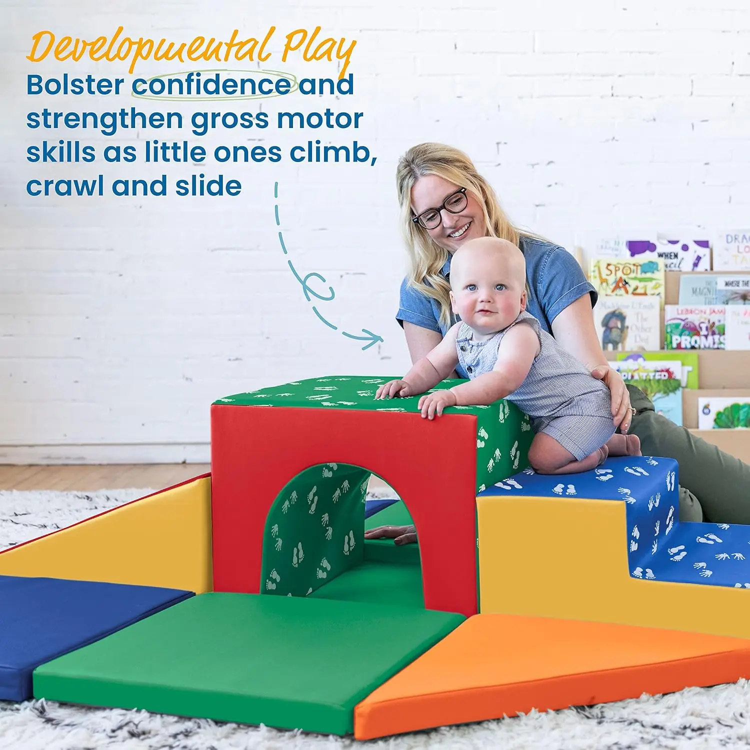 Lincoln Tunnel Climber, Toddler Playset, Assorted, 9-Piece