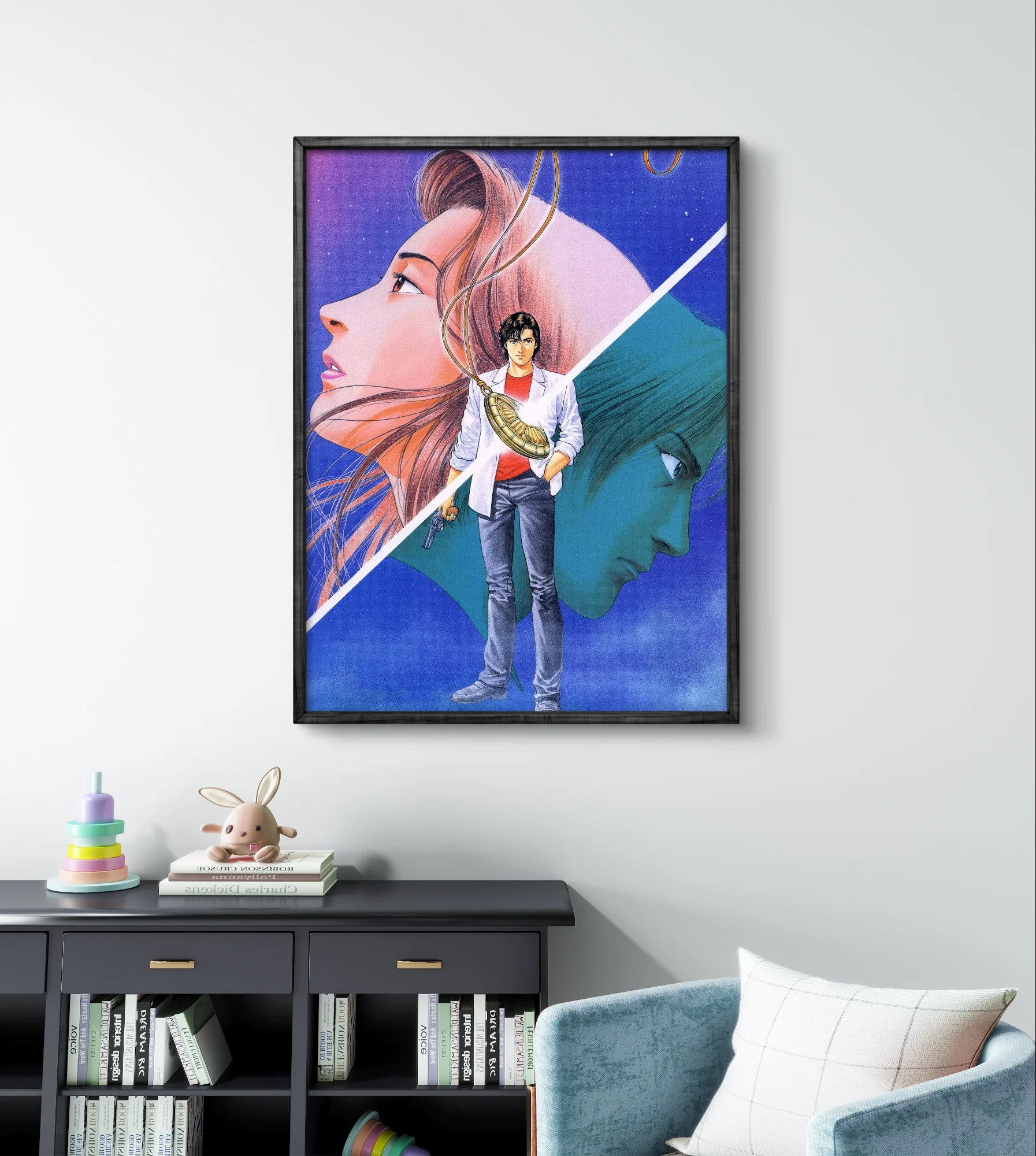 Japanese Anime Diamond Painting Kit City Hunter Pictures Diamond Embroidery 5D Cross Stitch Saeba Ryo Handmade Gift Home Decor