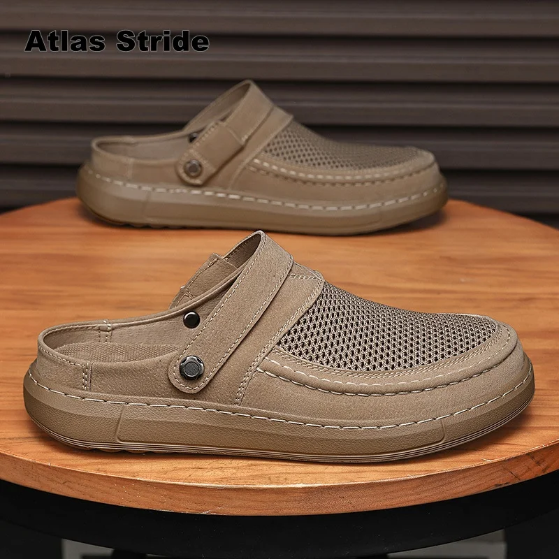 

Men's Summer Hiking Sandals Adjustable Heel Strap Closed Toe Non Slip Breathable Outdoor Beach Trekking Shoes