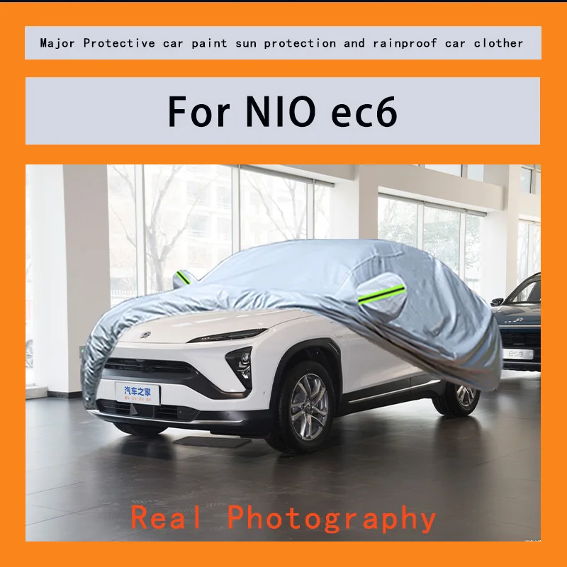 

﻿﻿For NIO ec6 Car Covers Outdoor Waterproof Dustproof Sun Rain Snow Protection Thick Oxford Cloth Full Outer Cover