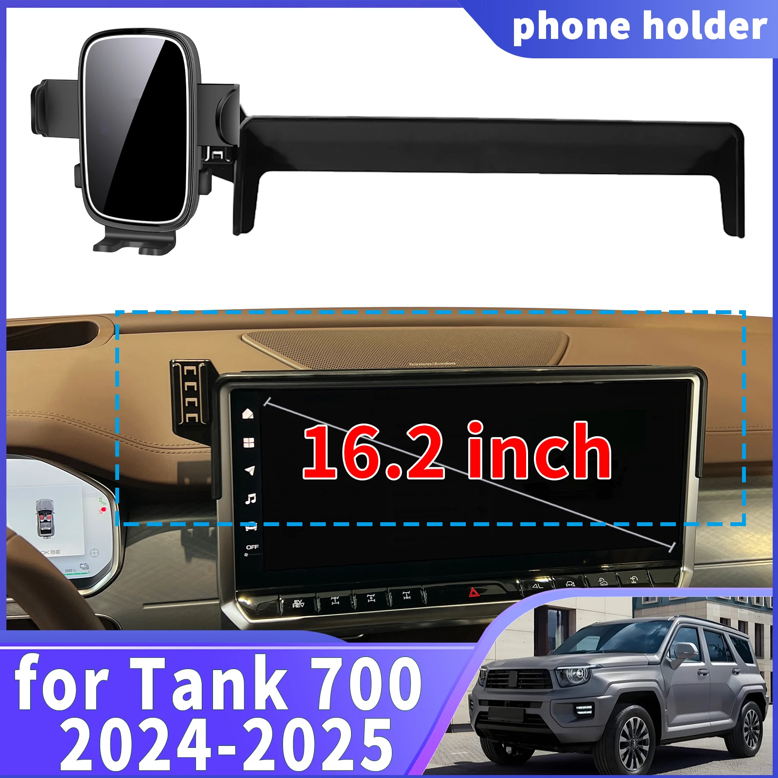 

fit for Tank 700 Tank700 2024 2025 Navigation Phone Holder Mount Customized Car accessoires