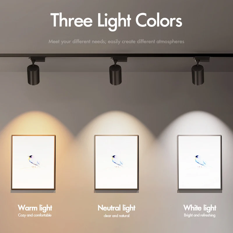 

LED rail light three-color variable light rail light indoor spotlight